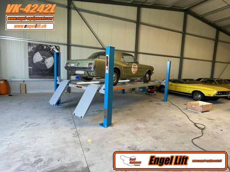 VK-4242L ; ÉLÉVATEUR À 4 COLONNES 4.200 KG. Ponts élévateurs à 4 colonnes avec chemins de roulement lisses-2