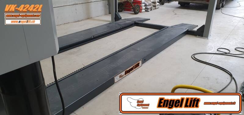 VK-4242L ; ÉLÉVATEUR À 4 COLONNES 4.200 KG. Ponts élévateurs à 4 colonnes avec chemins de roulement lisses-3