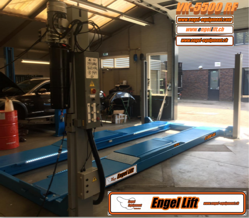 Engellift VK-5500 RF ; Elévateur à 4 colonnes,    -5.500kg., Ponts élévateurs à 4 colonnes avec système de levage sans roue.