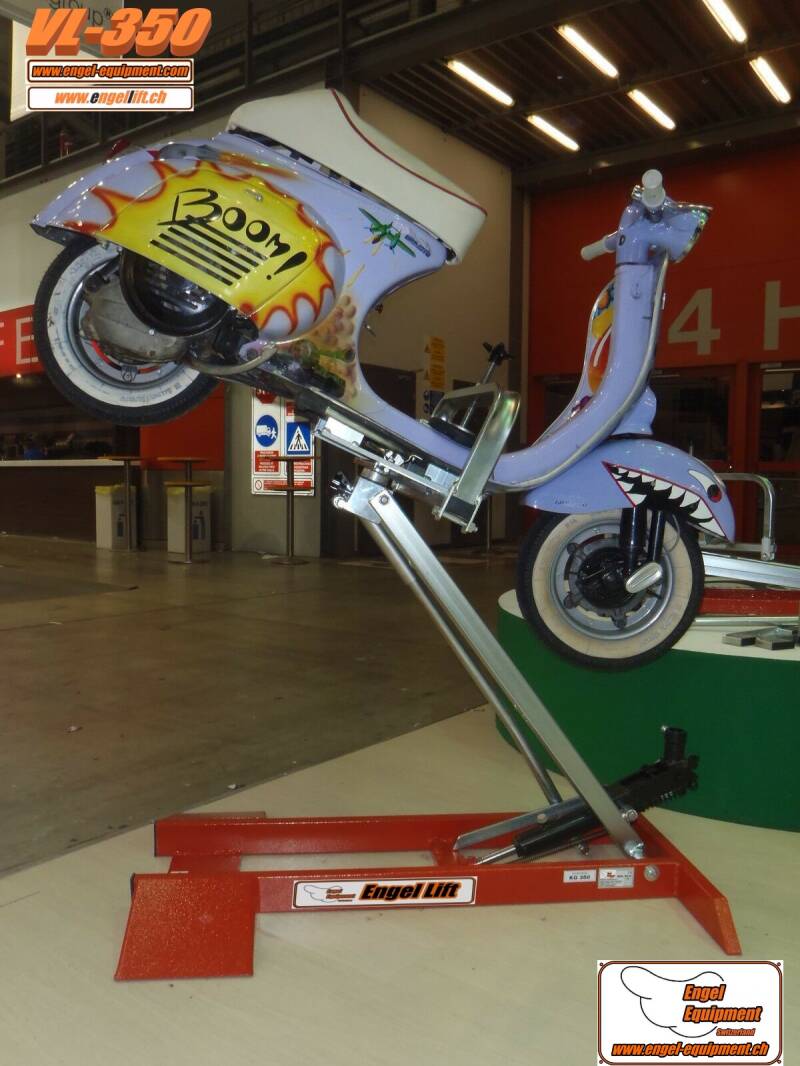 ENGELLIFT VL-350., ÉLÉVATEUR SPÉCIAL VESPA, SCOOTER & SCOOTER, -350 KG.