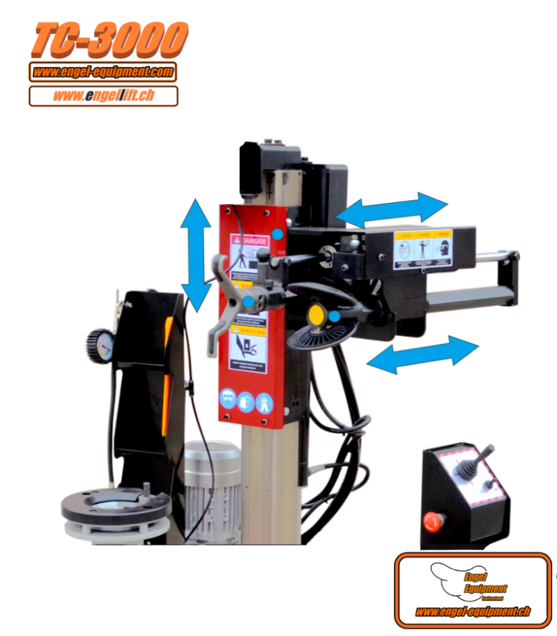 Engel-Equipment TC-3000 Drückteller & Montage hilfsarm , hydraulisch