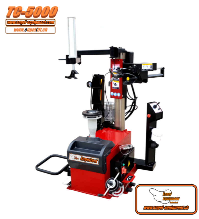 Engel-Equipment TC-5000 Vollhydraulische Pneuwechselmaschine mit Radlift .