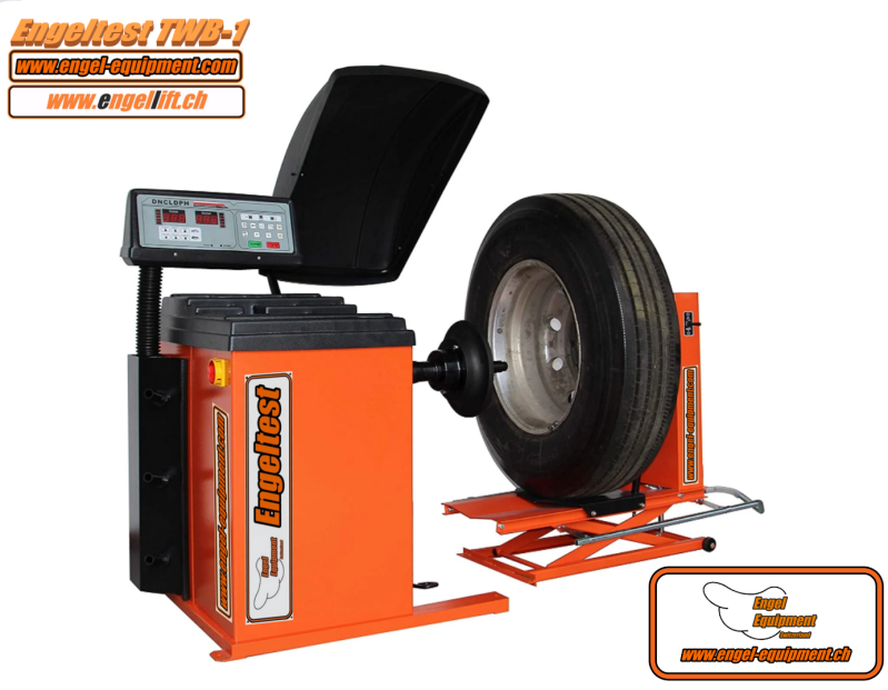 Engeltest TWB-1, H.D Halbautomatische Auswuchtmaschine.