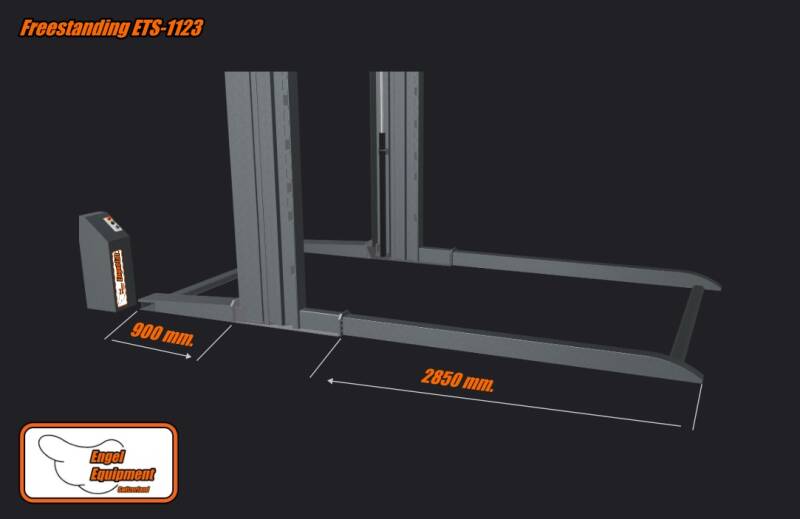 ETS-1123 FREESTANDING ;  Zweisäulen Parkhebebühnen OHNE Bodenverankerung: -Füssen-1
