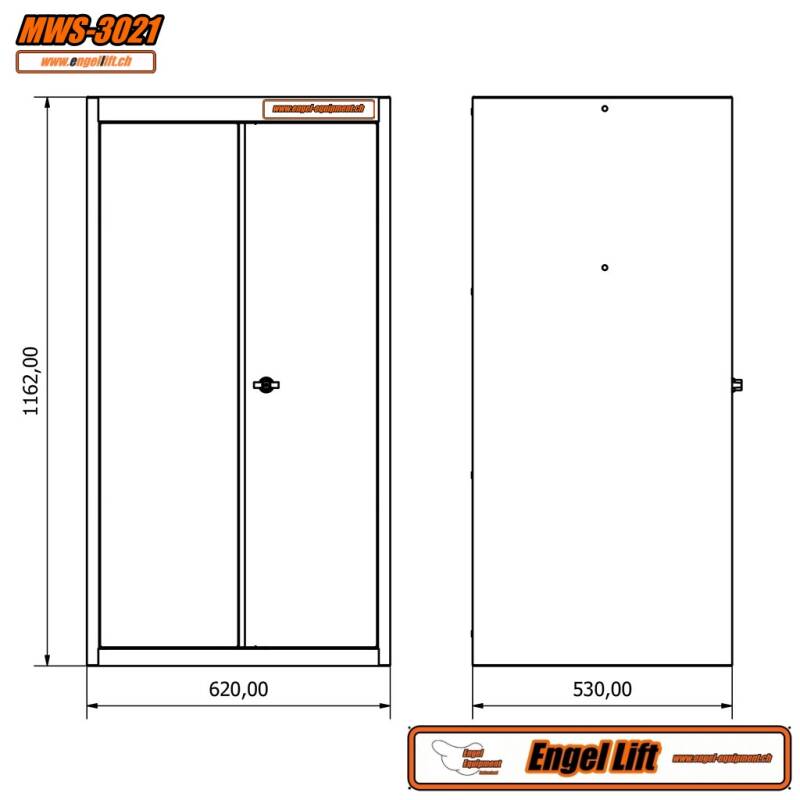 MWS-3021   2-TÜRIGE OBERSCHRANK, HOCH (3)