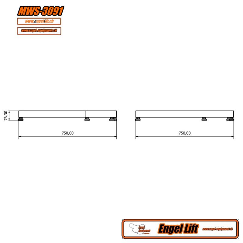 MWS-3091   NIVELLIER-BASISBODENRAHMEN, MIT M12 KUGELGELENK STELLFÜSSEN FÜR ECK SCHRANK (3)