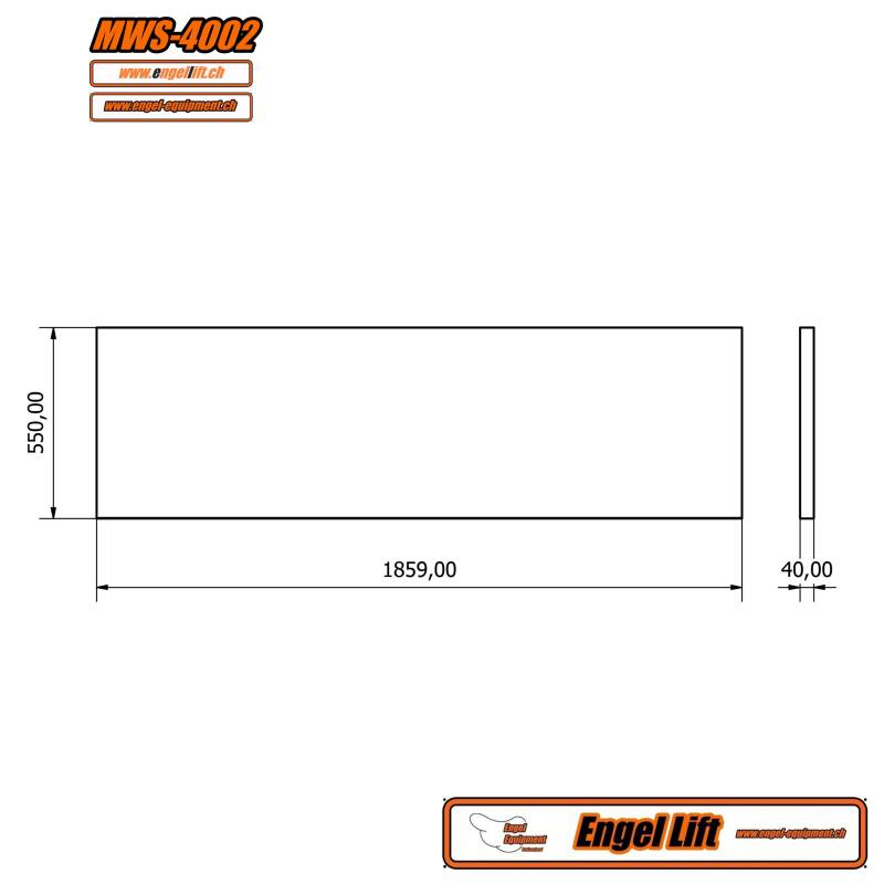 MWS-4002   MASSIV BUCHENHOLZ ARBEITSPLATTE, L=1860MM (3)