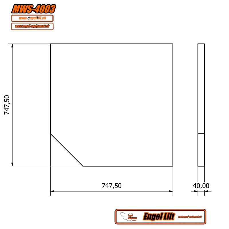 MWS-4003   MASSIV BUCHENHOLZ ARBEITSPLATTE, FÜR ECK -SCHRANK (3)