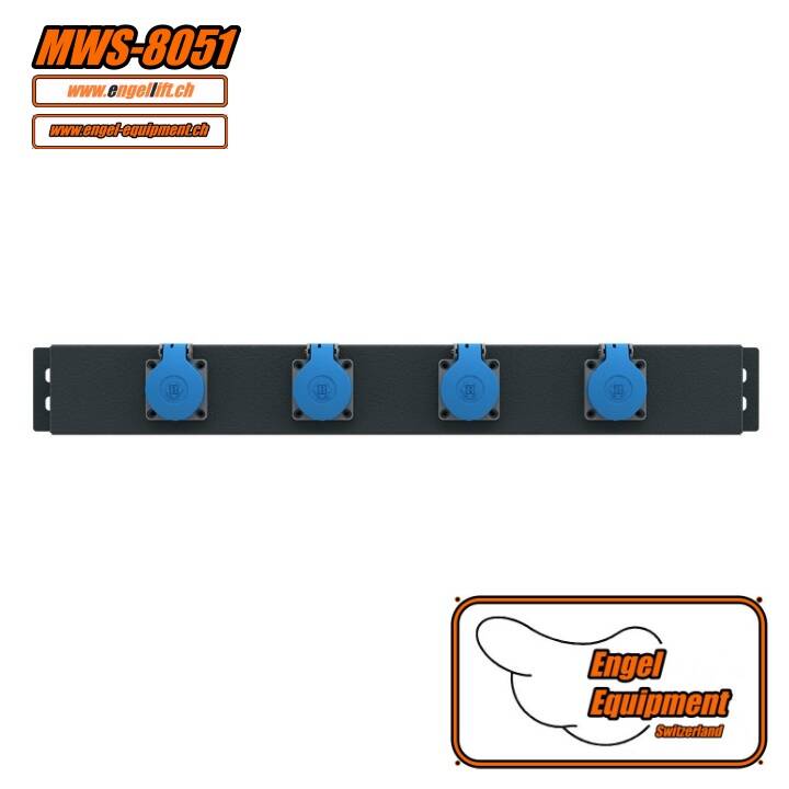 MWS-8051   ELEKTRO WANDPANEEL 4X220 VOLT (2)