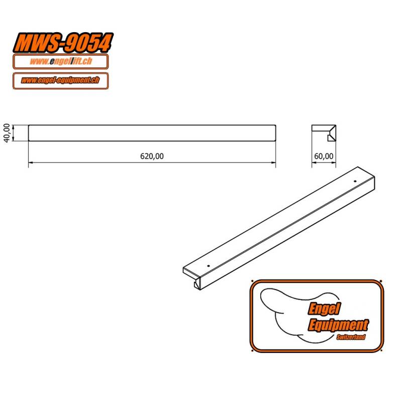 MWS-9054  BELEUCHTUNG SCHUTZLEISTE L.620 (3)
