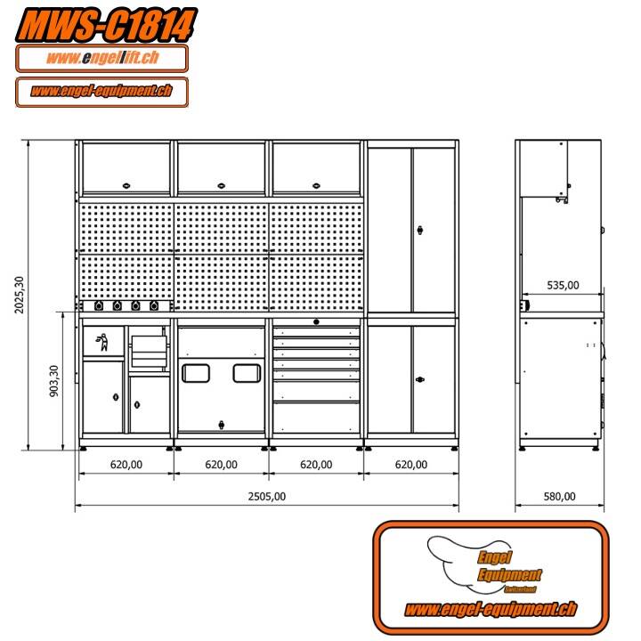 MWS-C1814 8-Schränken Kombination (4)
