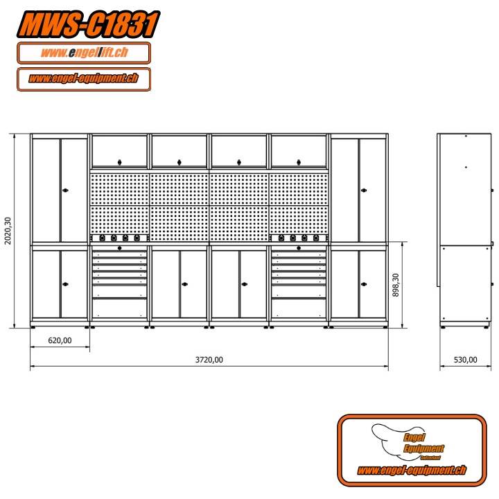MWS-C1831 12-Schränken Kombination (6)