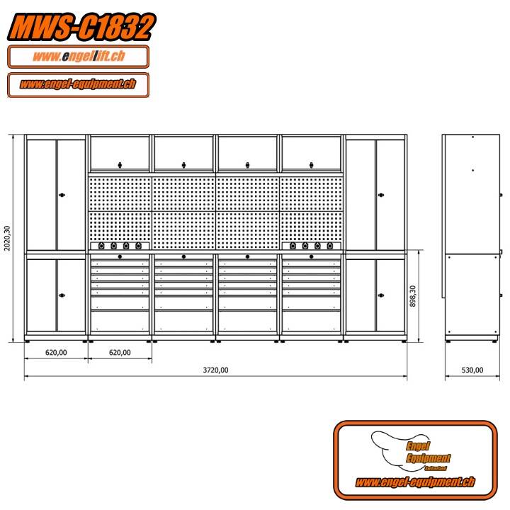 MWS-C1832 12-Schränken Kombination (4)