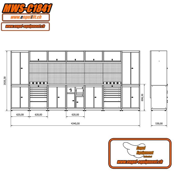 MWS-C1841 Abmessungen