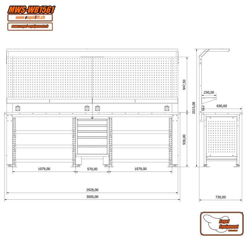 MWS-WB1561 Zeichnung