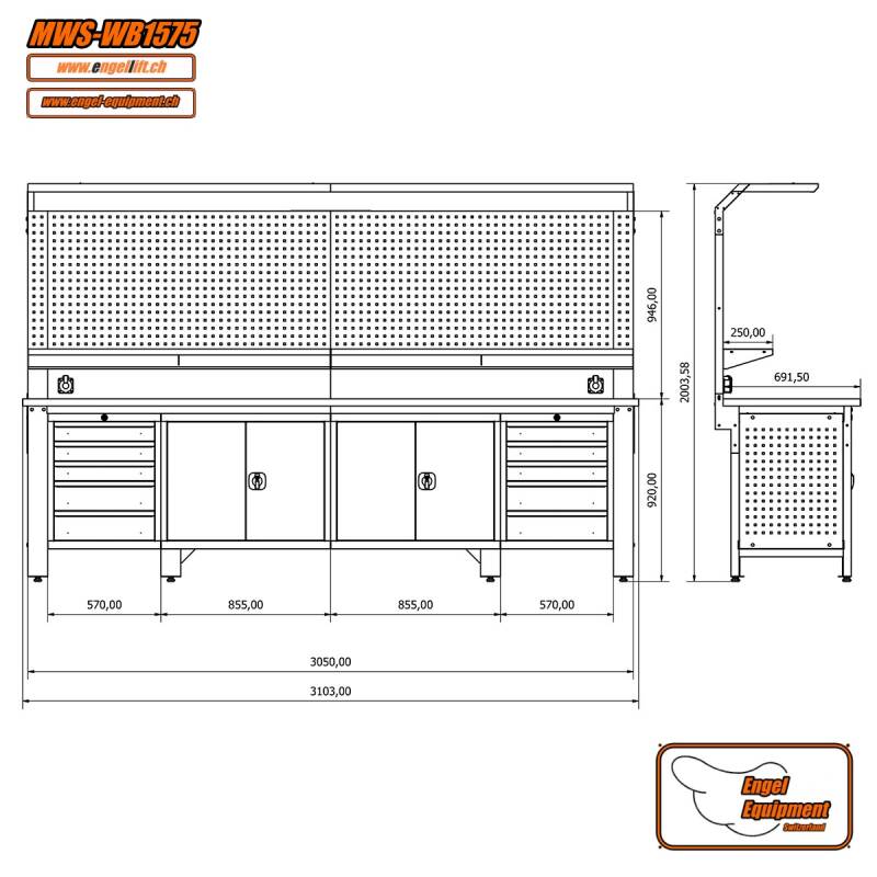 MWS-WB1575 Zeichnung