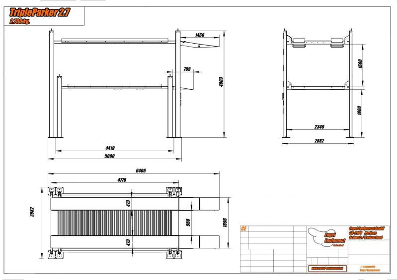 Engel-TripleParker 2.7 Plan du construction