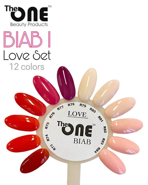 BIAB KR (1) - Color Set 12 st. LOVE Set, R-collectie 20ml (dik)