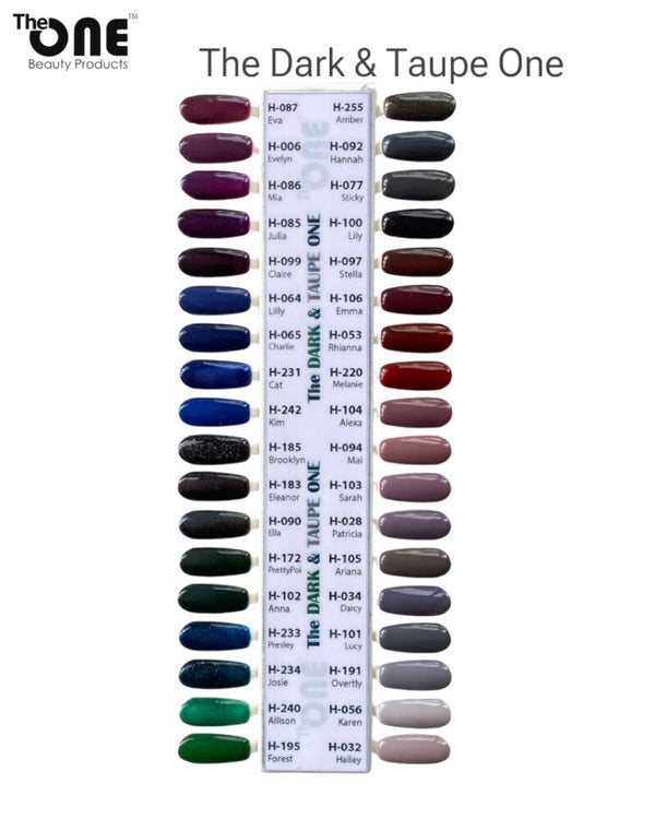 The Dark & Taupe One Color Set - 36