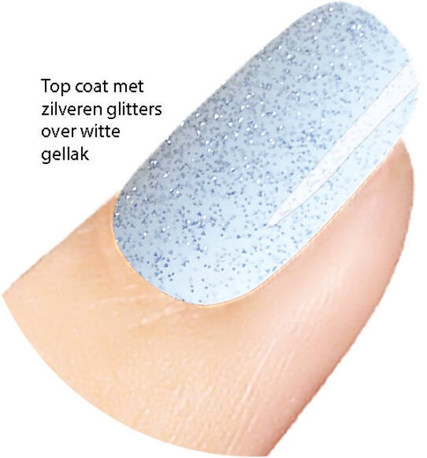 Top Class Silver Glitters 15ml - no wipe