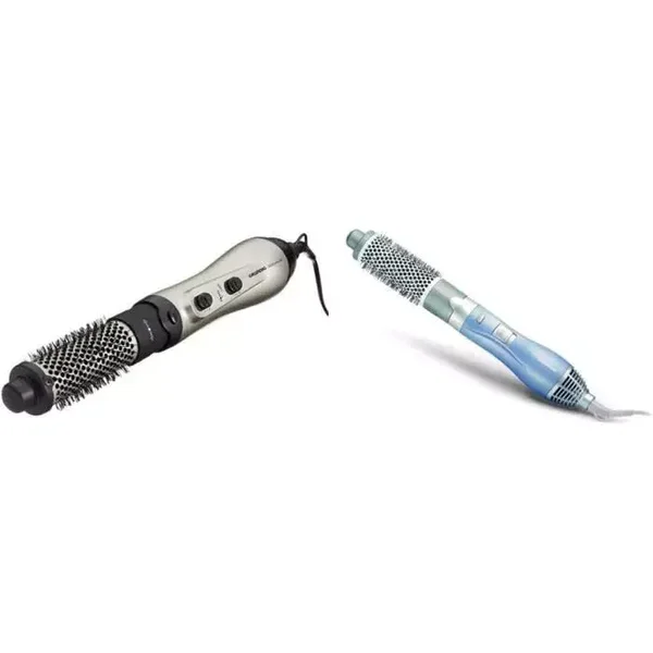 Grundig - HS 8980 - Brosse à Cheveux Electrique & Brosse Soufflante pour Volume-Boucle Bleu-Argent 1100[S981]