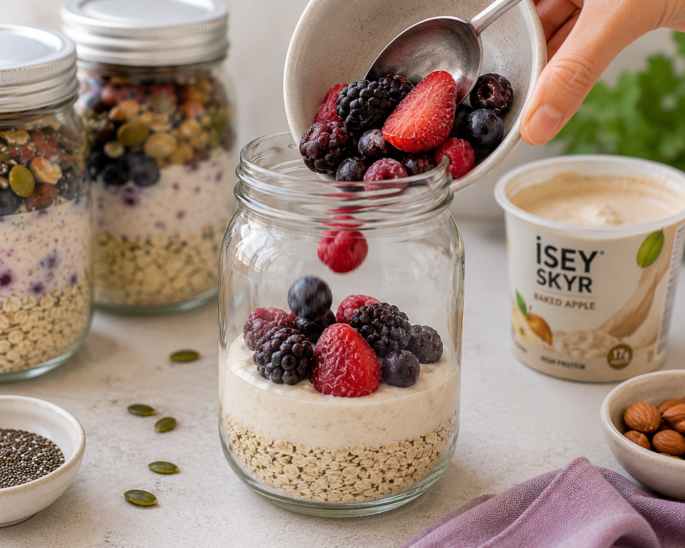 Add the oats