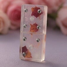 Handmade Resin Domino Set - Rose