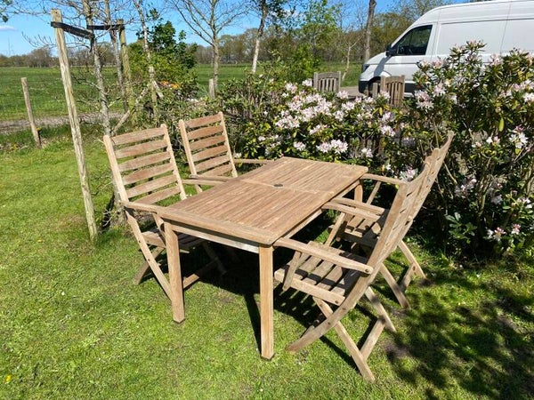Tuinset teakhout, 4 persoons TuinTeak Kampen