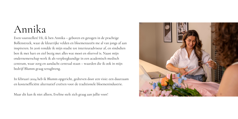 Even voorstellen - Annika, Interieuradviseur en oprichter Blumm