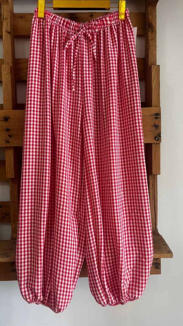 Pantalón Vichí Rojo, Pata de Goma