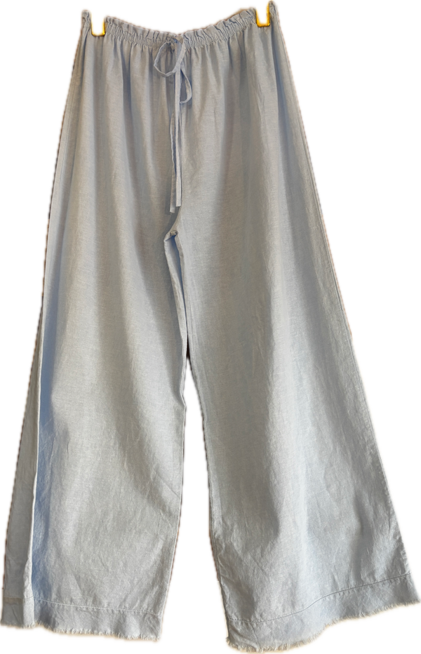 Pantalón de Lino Celeste