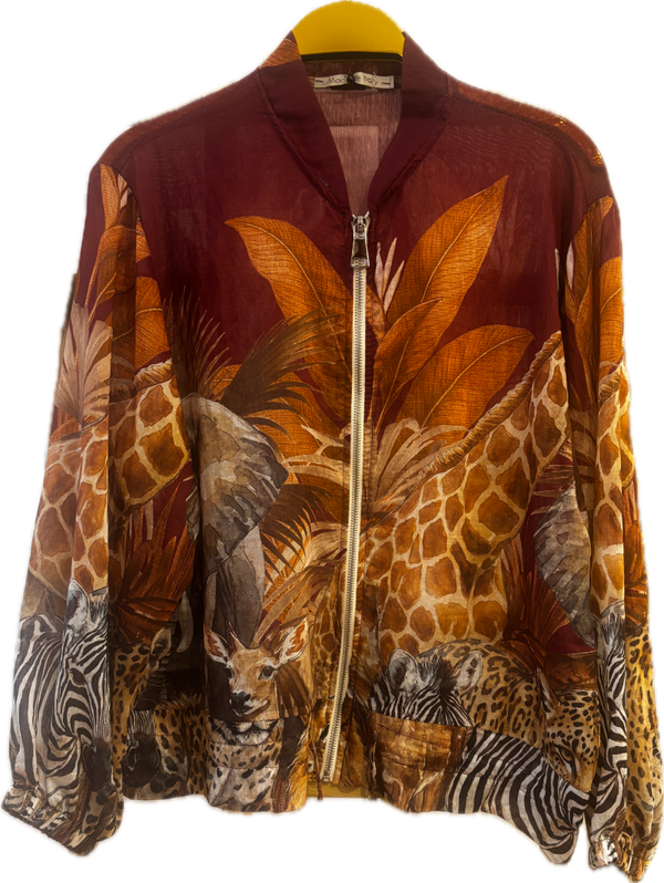 Bomber Gasa Animal Print