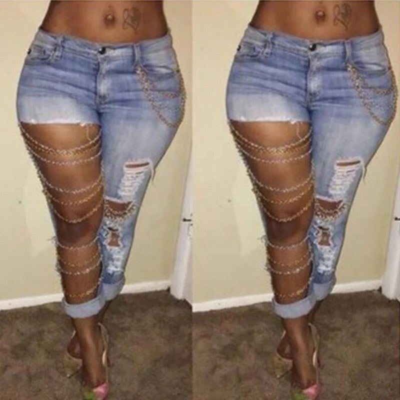 Cut Up Jeans