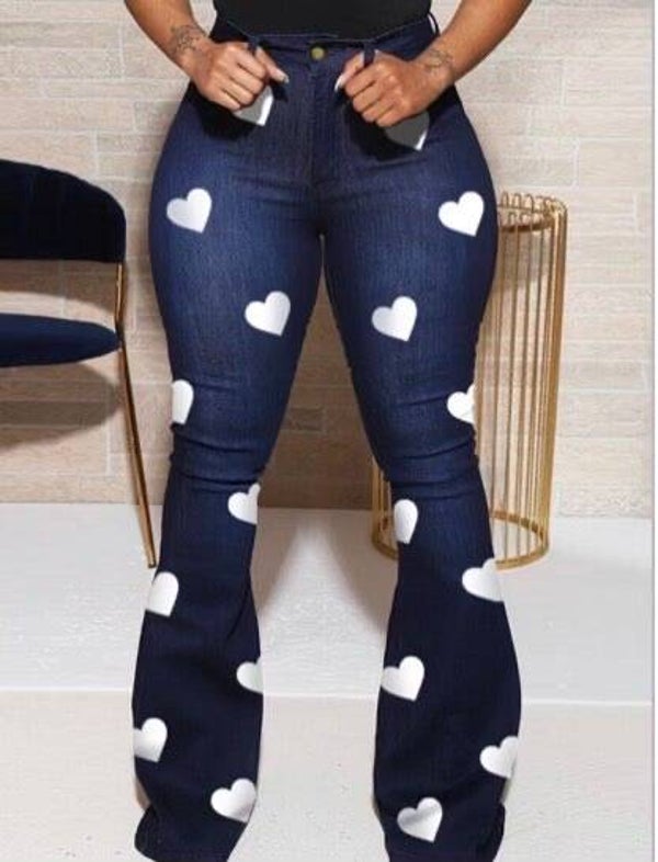 Heart shaped jeans
