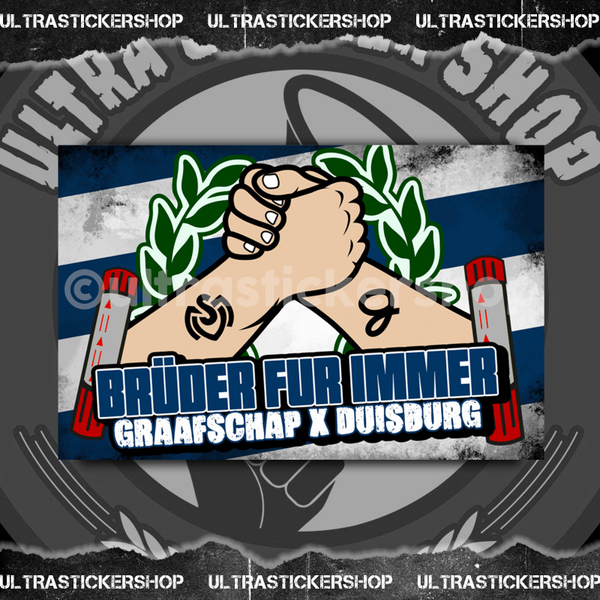 Bruder Für Immer Graafschap X Duisburg Flagge