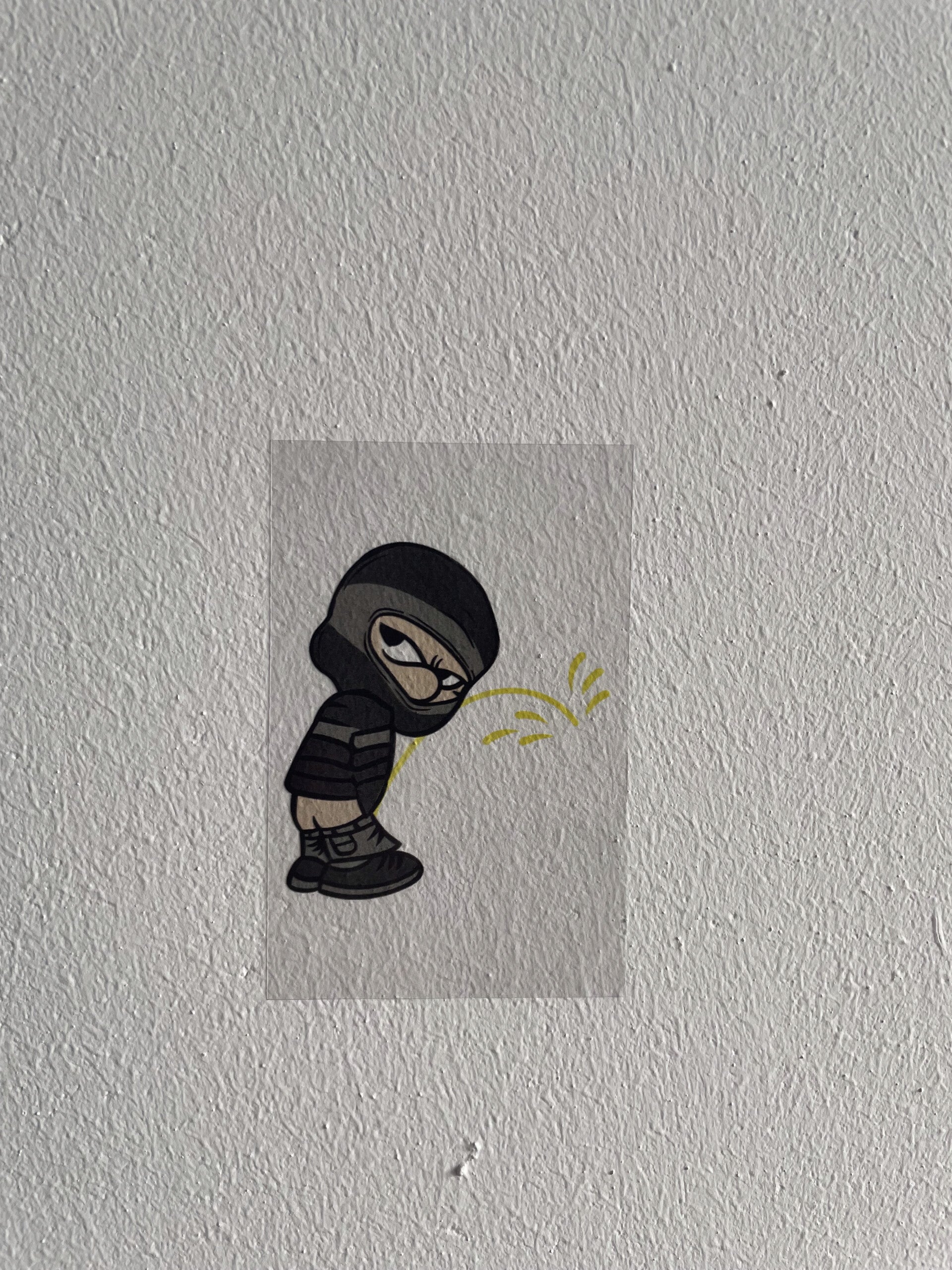 Neutraler transparente Aufkleber