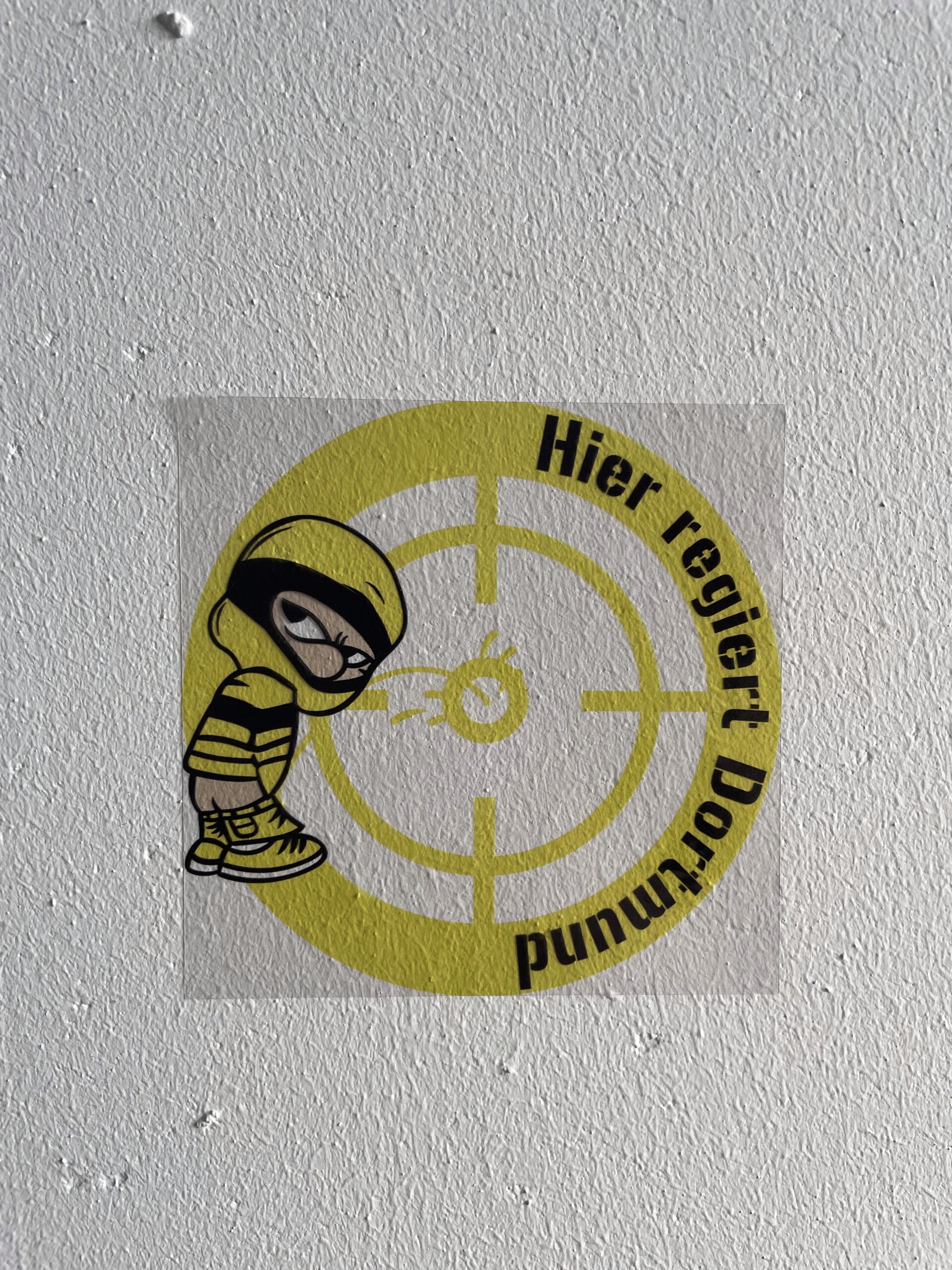 Hier Regiert Dortmund transparente Aufkleber