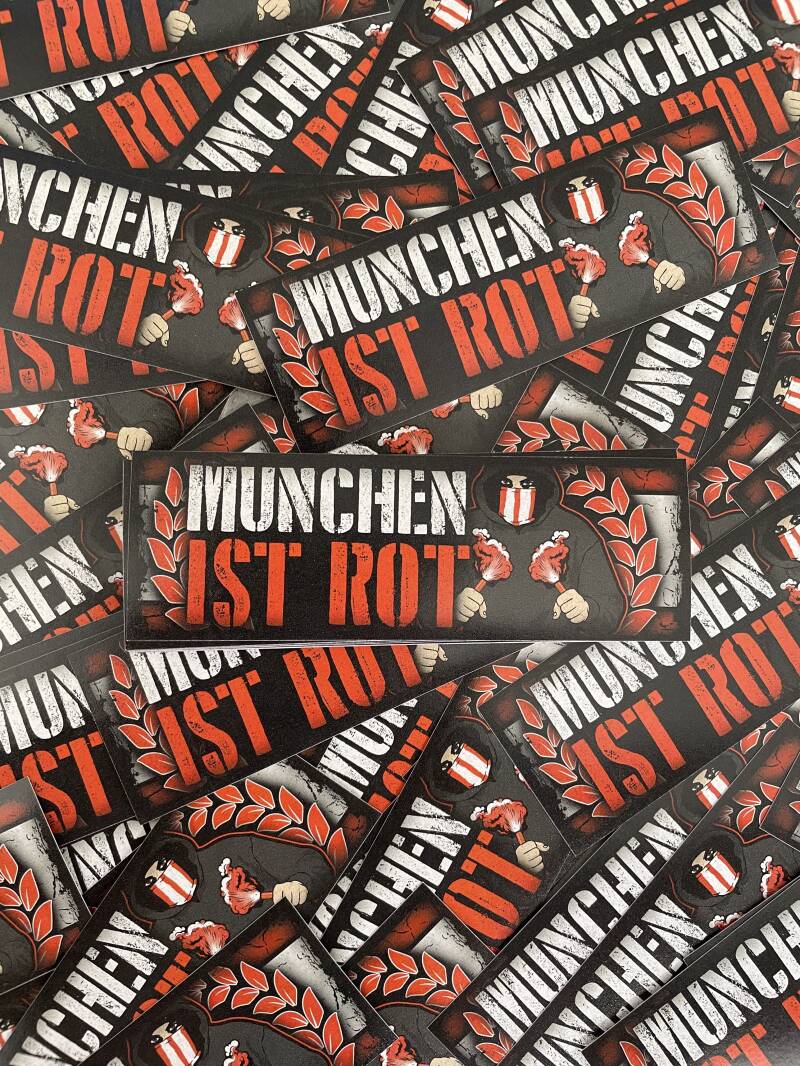 Munchen ist rot Stickers
