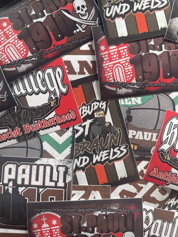 St. Pauli Aufkleber-mix