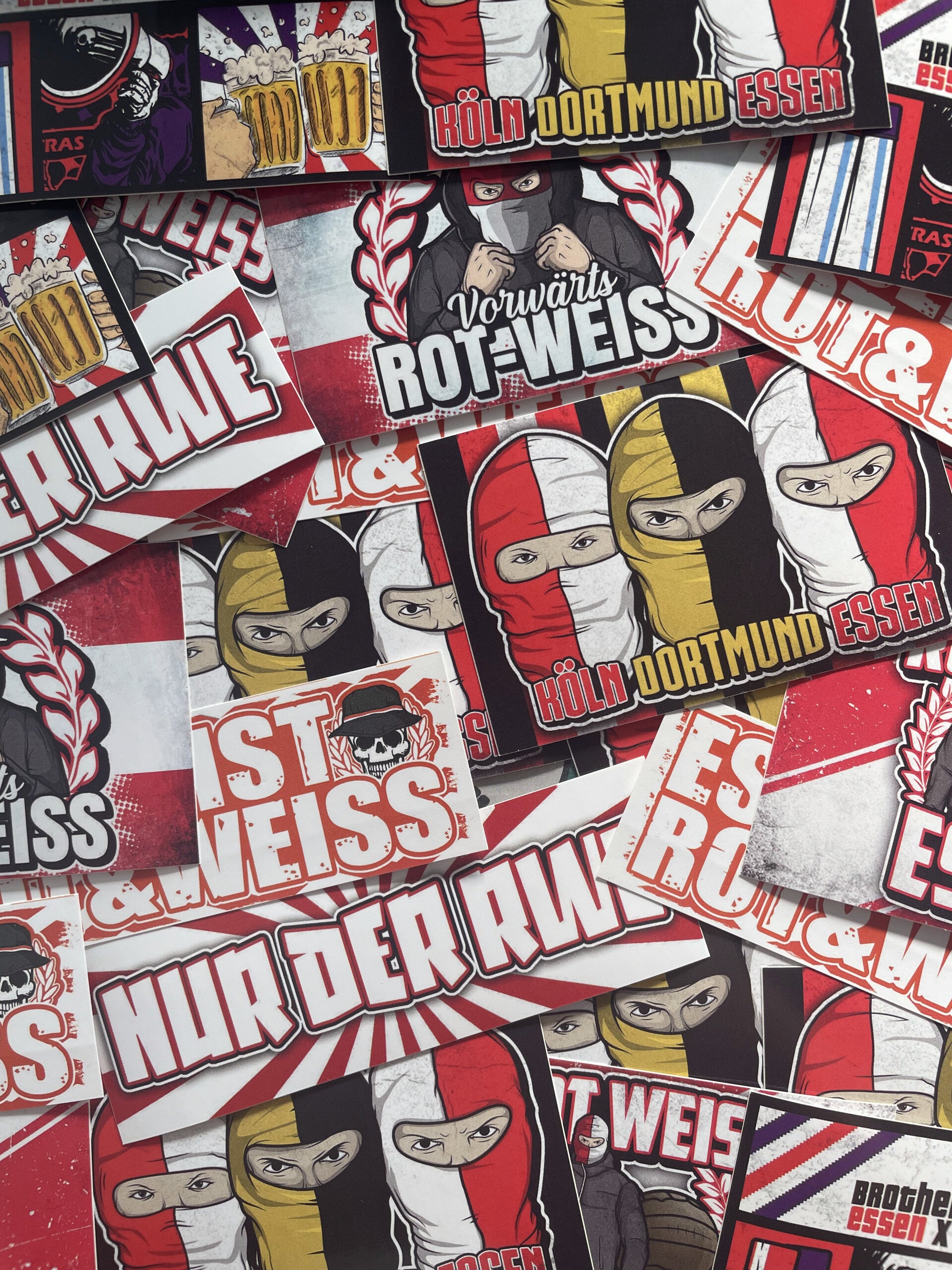 Rot Weiss Essen Aufkleber-mix