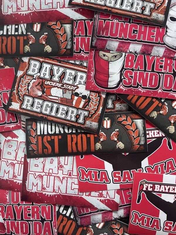 München (Rot) Aufkleber-Mix