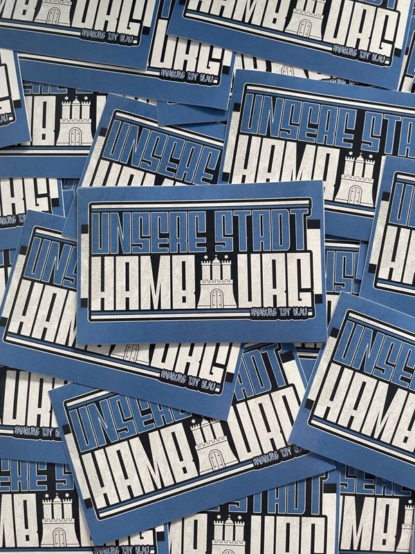 Unsere Stadt Hamburg Stickers