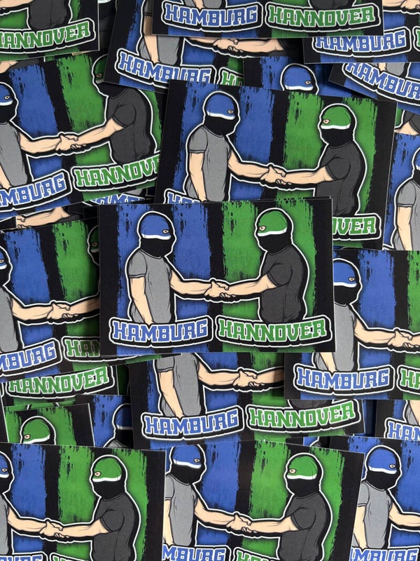 Hamburg X Hannover Aufkleber