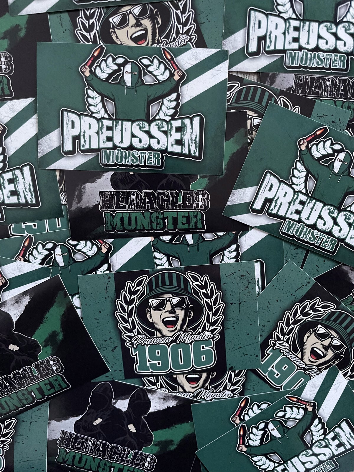 Autocollants Storm Ultras - Stickers Charleroi Kurve Preussen Munster