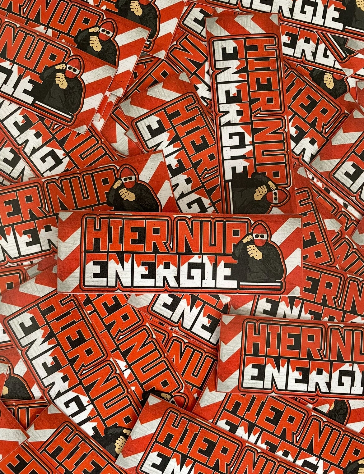 Hier Nur Energie Aufkleber