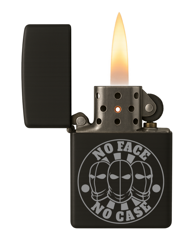No face no case Feuerzeug