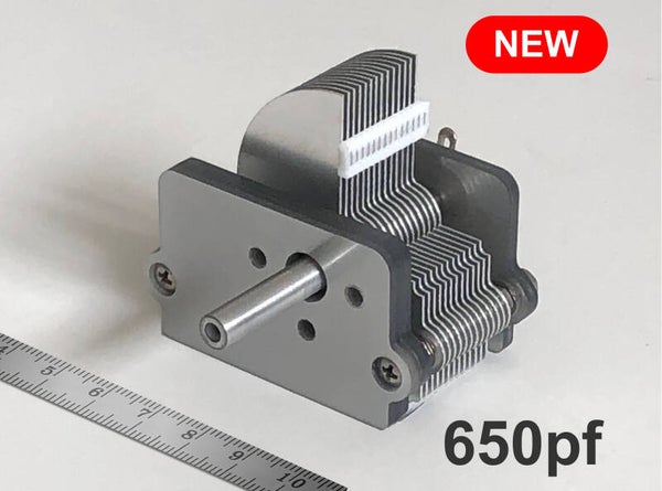 Variable capacitor air spaced 650pf / 700pf / 750pf