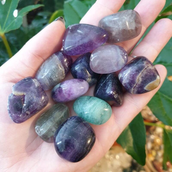 Fluoriet Trommelstenen