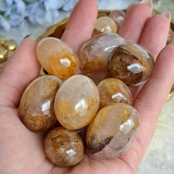 Limoniet Kwarts "Golden Healer" Trommelstenen