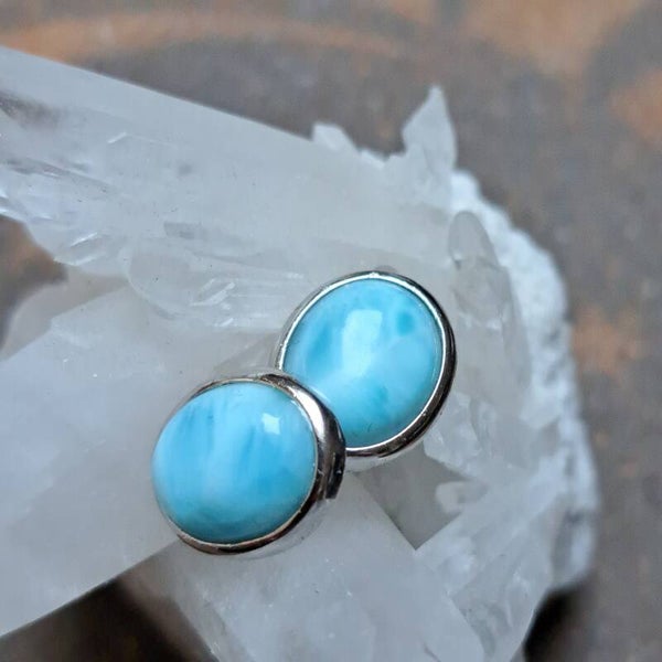 Larimar Oorbellen